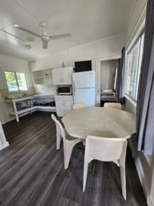 Kitchen and Dining Area In one of the Bungalows At Cape Gloucester area